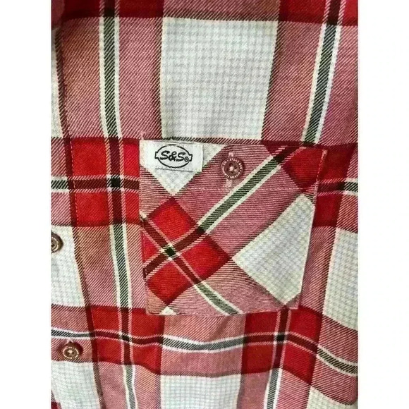 Dixxon Flannel Co. Boys S&S 2020 Plaid Button Down Shirt, sz Youth L - Picture 5 of 7